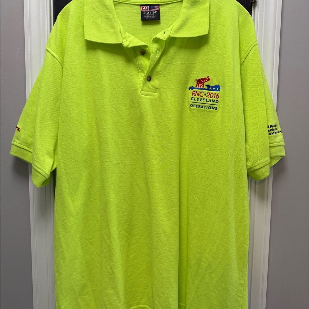 Republican Convention 2016 Cleveland Men's Lime Green Polo Shirt